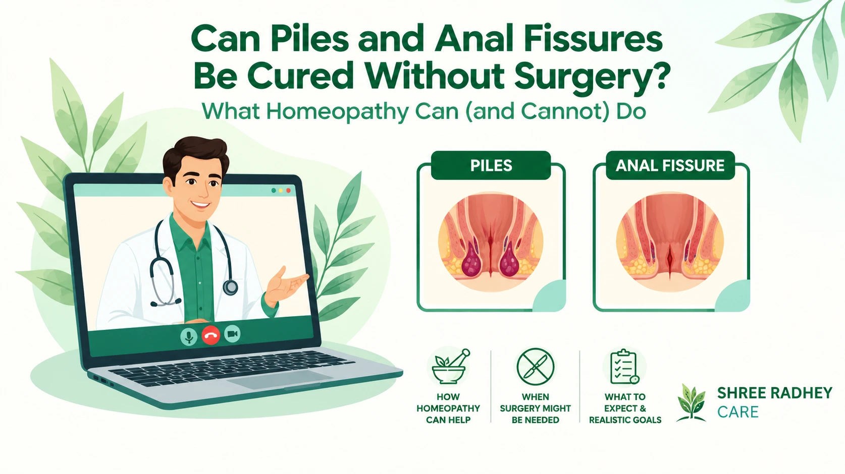 Can Piles and Anal Fissures Be Cured Without Surgery? What Homeopathy Can (and Cannot) Do